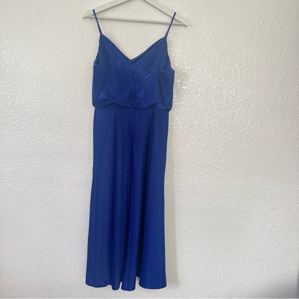 Aidan Mattox Deep Blue Midi Dress 4